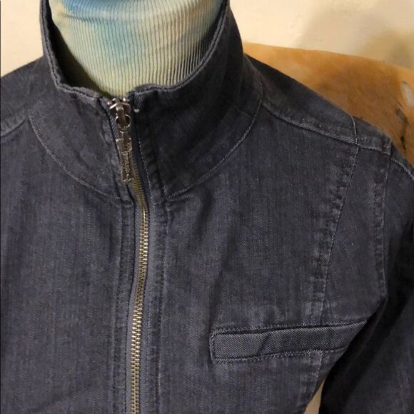 Prana full zip denim jacket XS (2038) - Picture 2 of 8